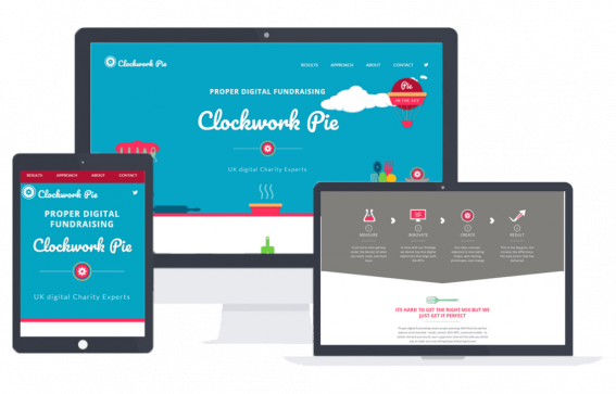Clockwork Pie animated startup marketing website